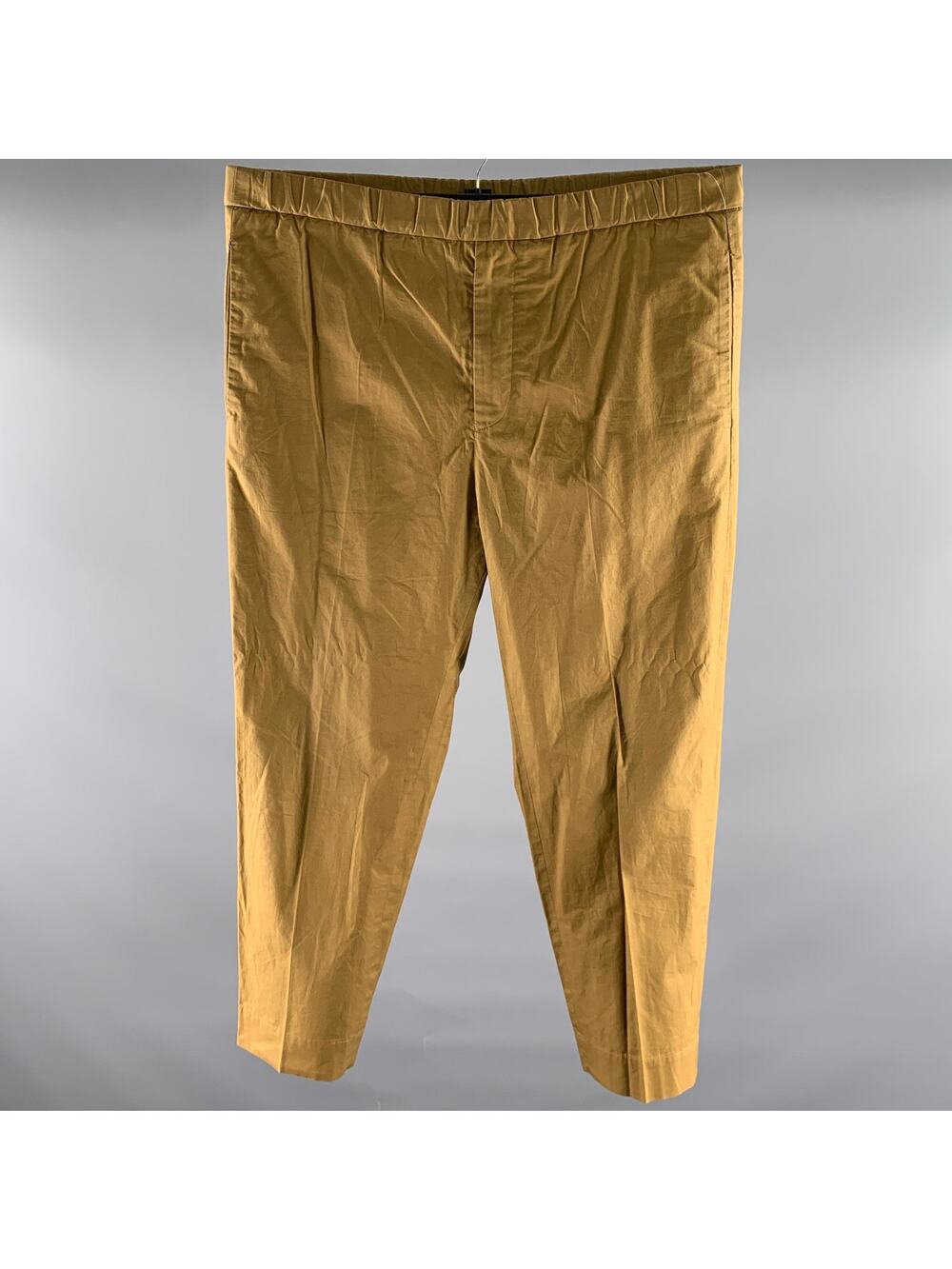 JIL SANDER Size 34 Brown Cotton Elastic Waistband Pants